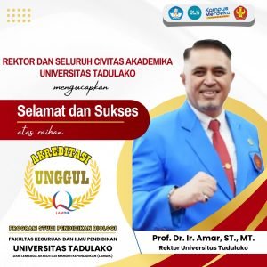 Akreditasi Unggul Program Studi Pendidikan Biologi FKIP Tadulako